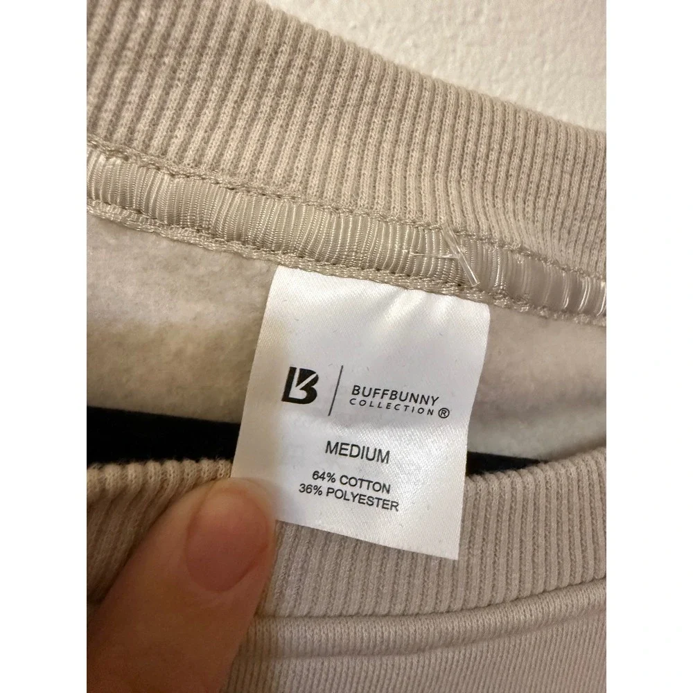 Buffbunny Collection Moves Fleece Crop Pullover Sweatshirt Size M